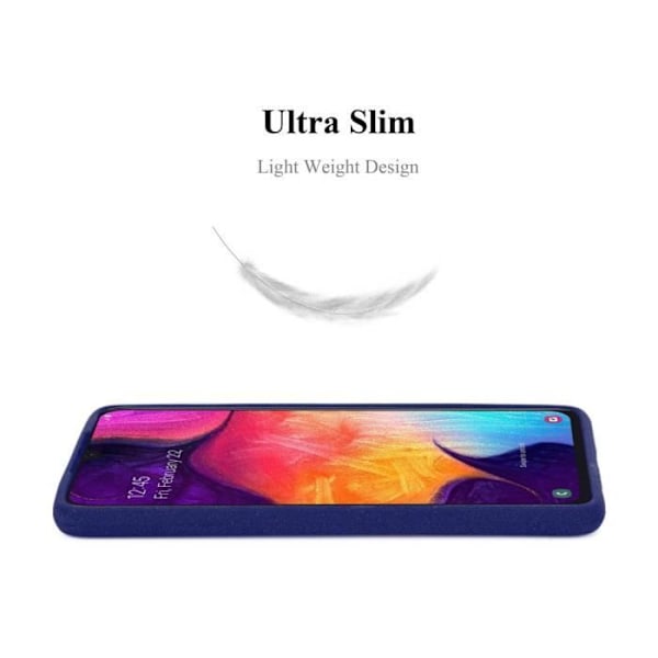 Fodral - CADORABO - Samsung Galaxy A50/A50s/A30s - TPU silikon - Stötskydd - Smal design Frost mörkblå