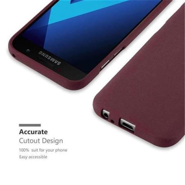 Samsung Galaxy A5 2017 (7) Fodral i FROST LILAC BORDEAUX från Cadorabo (FROST Design) Ultratunt mjukt silikon TPU-gelskydd
