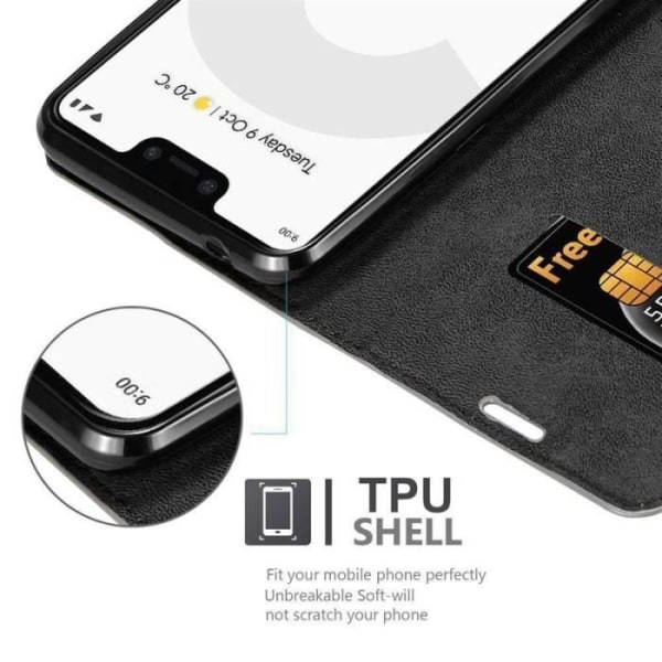 Cadorabo Fodral för Google Pixel 3 XL i KAFFEBRUNT