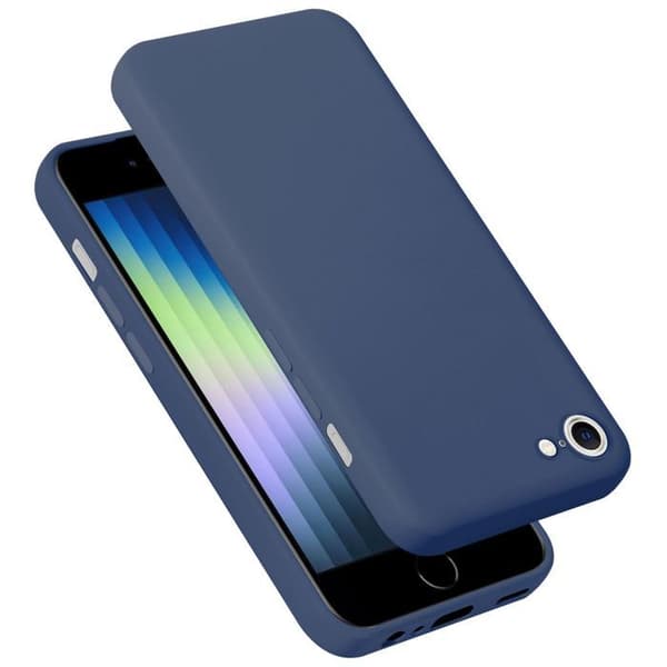 Skal för iPhone SE4 Stötabsorberande i LIQUID BLUE Blå