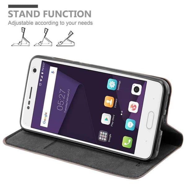Fodral för ZTE Blade V8 Skal i MÖRK BRUN brun
