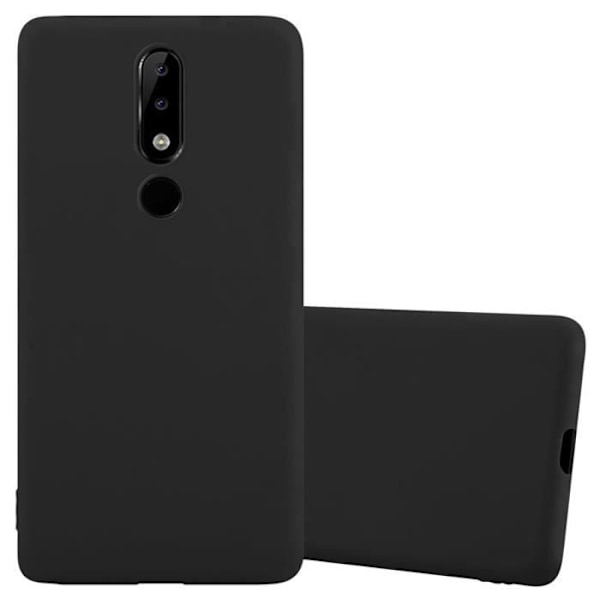 Coque - CADORABO - Nokia 5.1 PLUS / X5 - Silikon TPU - Stötskydd - Tunn och lätt design Candy Black