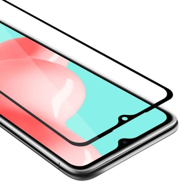 Helskärmshärdat glas för Samsung Galaxy A32 4G Skyddsfilm i TRANSPARENT med SVART härdat härdat glas