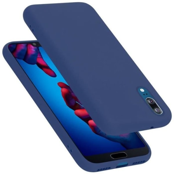 Telefonfodral - CADORABO - Huawei P20 - Flexibelt TPU-silikon - Optimal skydd - Lätt design Blå