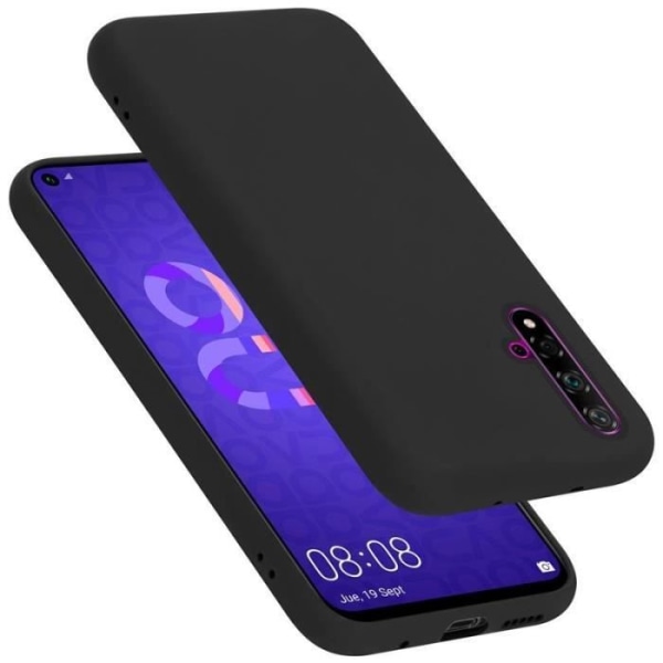 Cadorabo fodral för Huawei Nova 5T / Honor 20/20s - i svart - Flexibel TPU silikon