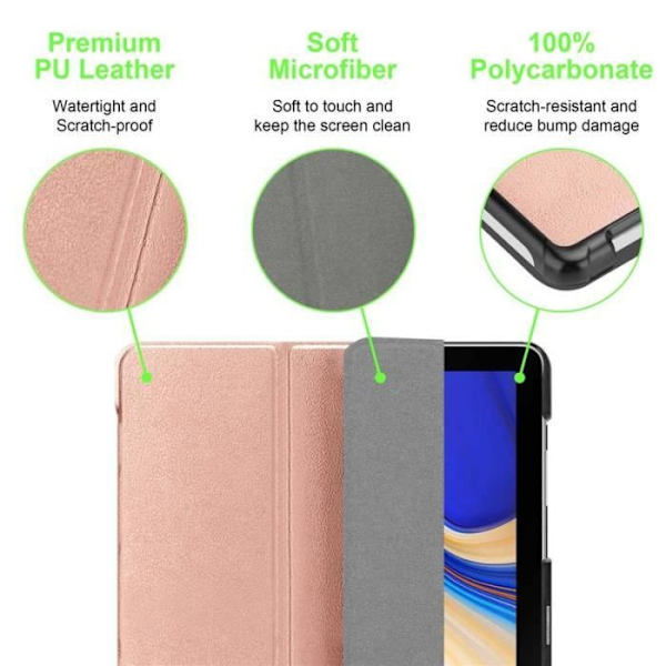 Cadorabo Fodral till Samsung Galaxy Tab S5e (10,5" Zoll) SM-T725N i rosa - UTAN automatisk väckning