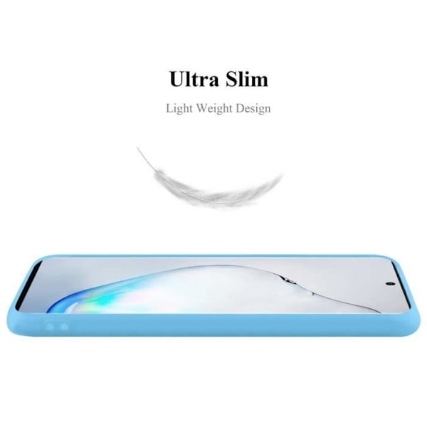 Coque - CADORABO - Samsung Galaxy NOTE 10 PLUS - Silikon TPU - Chockskydd - Candy Blå design Candy Blue