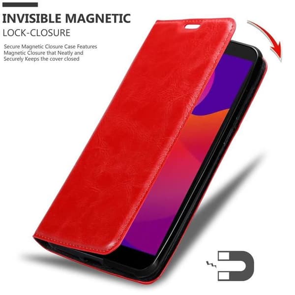 Fodral för Honor 9S / Huawei Y5P i ÄPPLE RÖD Röd