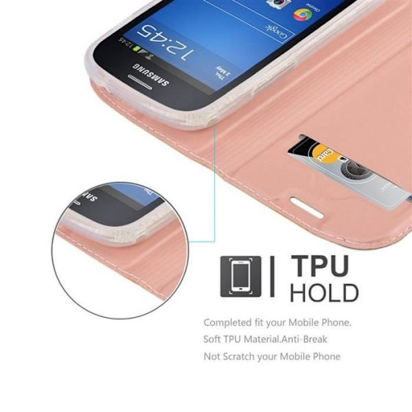 Cadorabo Fodral till Samsung Galaxy S3 MINI i CLASSY ROSÉ GULD