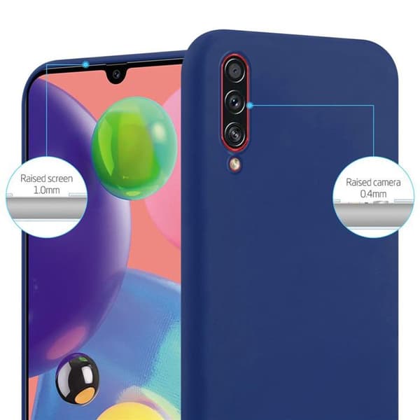 Skyddsfodral för Samsung Galaxy A70 / A70s CANDY MÖRKBLEU Stötskydd Silikon Blå