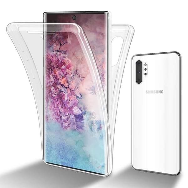 Transparent skydd för Samsung Galaxy NOTE 10 PLUS, helskydd Vit