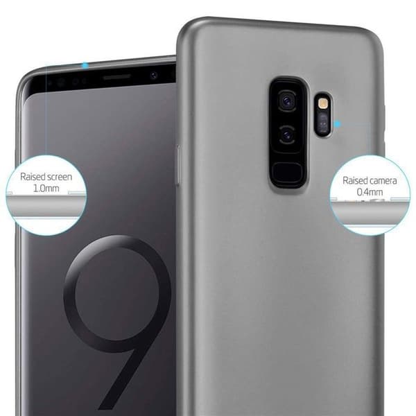 Skyddsfodral för Samsung Galaxy S9 PLUS, skyddsfodral i MATTE DESIGN i METALLIC GRÅ. Grå