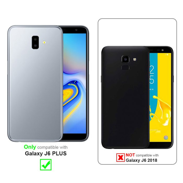 Härdat Skärmglas för Samsung Galaxy J6 PLUS, Hög Transparent Skyddfilm. Vit