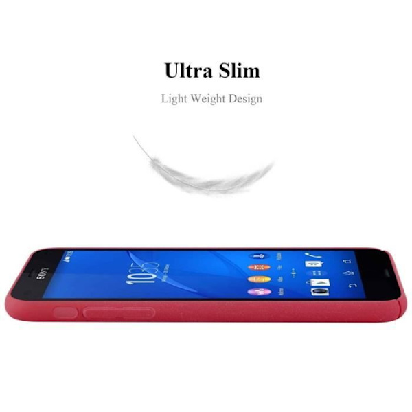Coque - CADORABO - Sony Xperia Z3 Compact - Röd - Styv Skydd - Elegant Design Röd