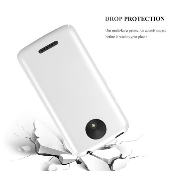 Cadorabo Fodral till Motorola MOTO C PLUS i METALLISKT SILVER