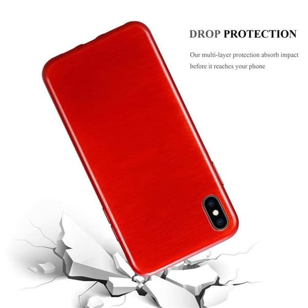 iPhone XS MAX RÖD Skal Stötabsorberande Skydd Röd