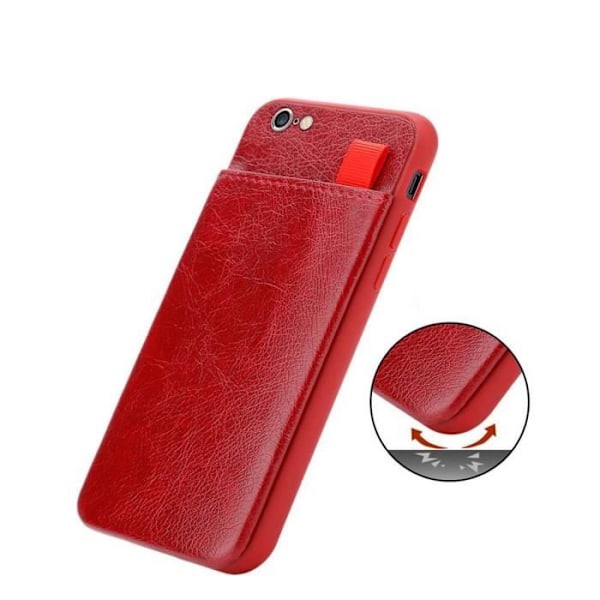 Etui för Apple iPhone 6 / 6S - CADORABO - Röda körsbär - Syntetläder - Mjuk - Optimal skydd ROUGE MERISIER