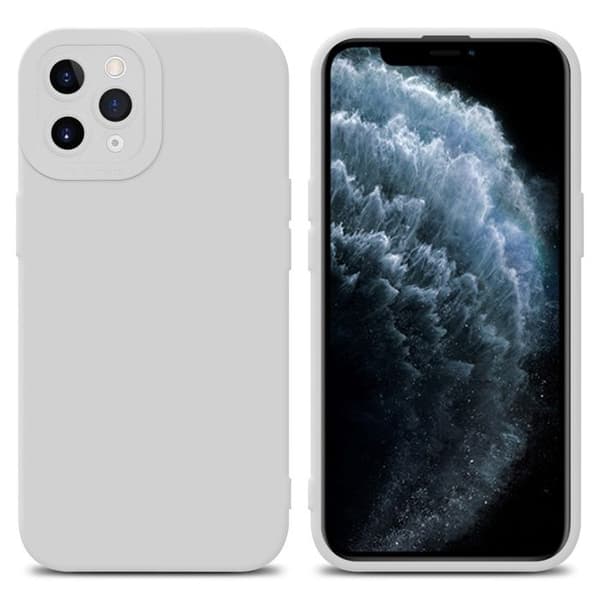 Skyddsfodral för iPhone 11 PRO MAX Fluid Vit Hölje Etui Case Cover