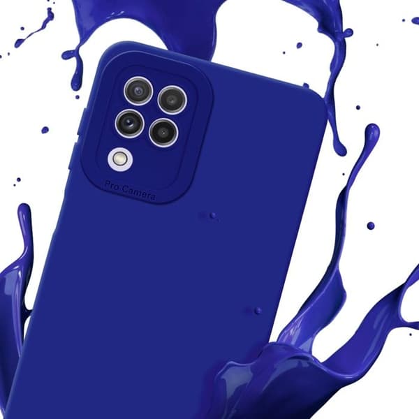 Skyddsfodral för Samsung Galaxy A22 4G i FLUID BLÅ Stötsäker Blå
