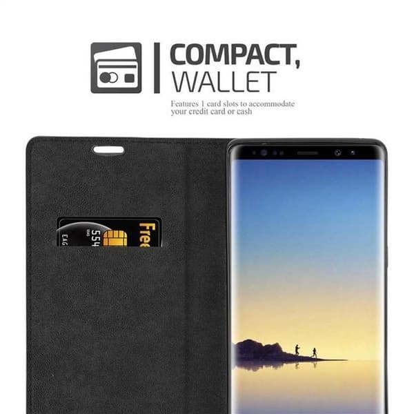 Etui för Samsung Galaxy NOTE 8 Fodral i MÖRK BRUN brun