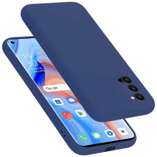 Skyddande stötsäker skal för Oppo Reno4 PRO i LIQUID BLUE Blå