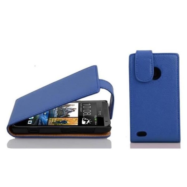 Cadorabo Fodral Fodral för > HTC DESIRE 300 < i Flip Style Fodral Fodral Bumper Wallet i CELESTIAL BLUE