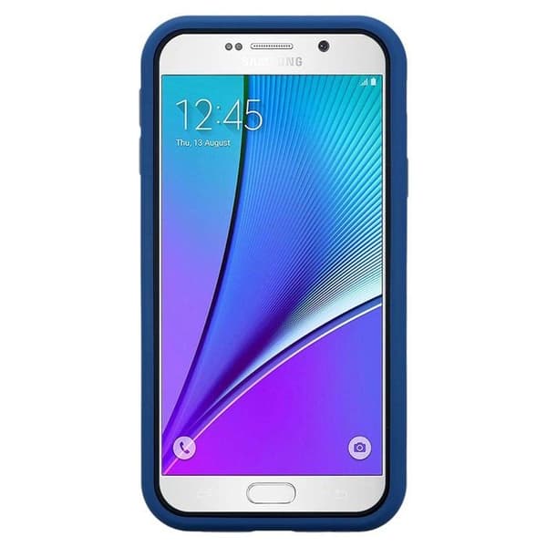 Skyddsfodral för Samsung Galaxy NOTE 5 i Mörkblå Hybrid skydd Blå