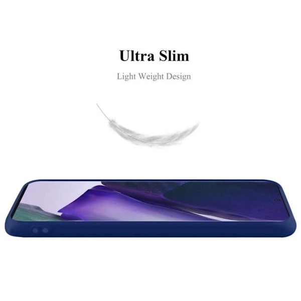 Coque - CADORABO - Samsung Galaxy NOTE 20 - Silikon TPU - Mörk Blå Socker - Chockskydd Godis Blå Mörk