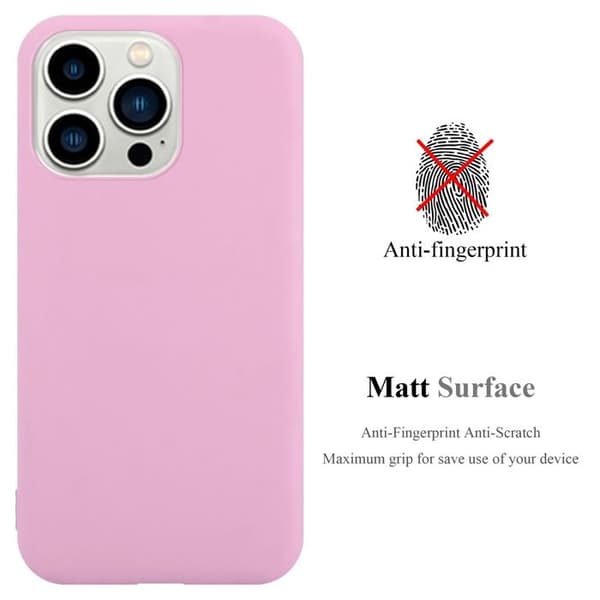 Skyddsfodral för iPhone 14 PRO MAX CANDY ROSE VIF Stötskyddande Silikon Ros