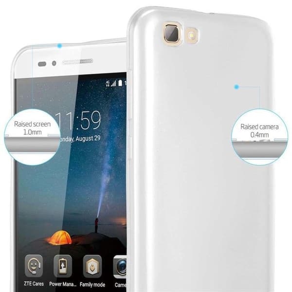 Skyddsskal för ZTE Blade A612 Skyddsskal i MATTSILVER Metallic Design Grå