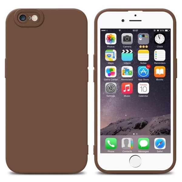 Skyddsfodral för iPhone 6 PLUS / 6S PLUS i FLUID BRUN Stötsäker Skyddsfodral brun