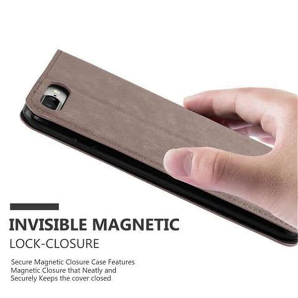 Etui för iPhone 7 PLUS / 7S PLUS / 8 PLUS Fodral i MÖRK BRUN brun