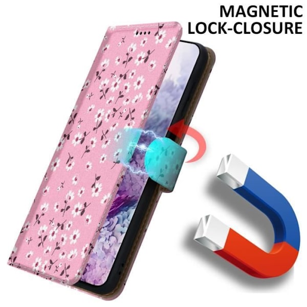 Coque - CADORABO - Samsung Galaxy S20 PLUS - Regn av Blommor Nr. 6 - Konstläder - Magnetisk stängning Blomregn Nr. 6