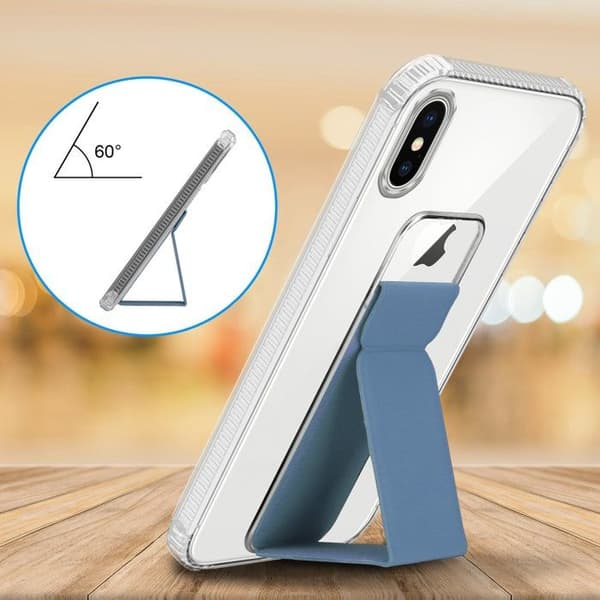 Skal för iPhone XS MAX LJUST BLÅ med stöd och ställfunktion Blå