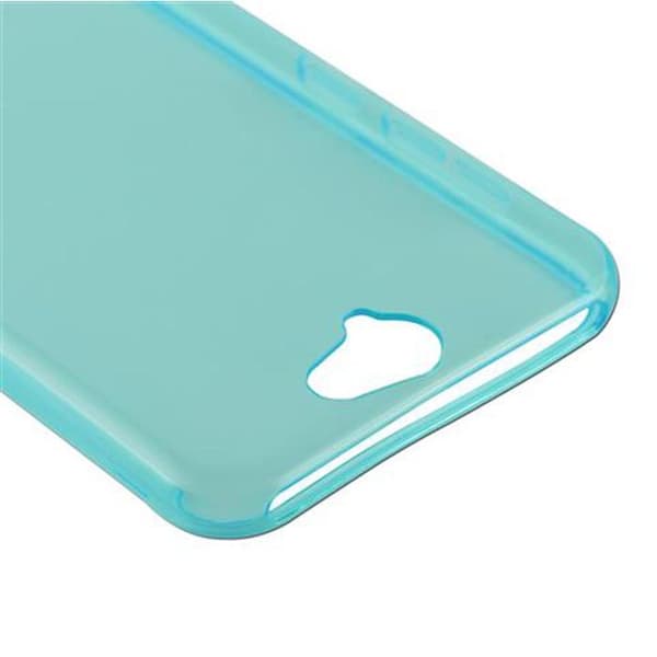 Transparent stötabsorberande silikonfodral för HTC ONE A9 Blå