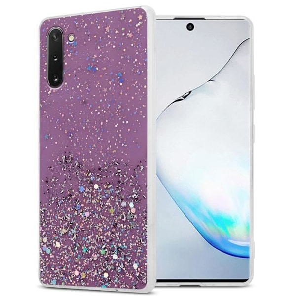 Coque - CADORABO - Samsung Galaxy NOTE 10 - Lila - Paljetter - Silikon TPU-skydd Lila