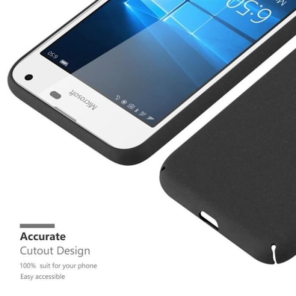 Coque - CADORABO - Nokia Lumia 650 - Skydd 360° - TPU/Silikon - Matdesign Svart