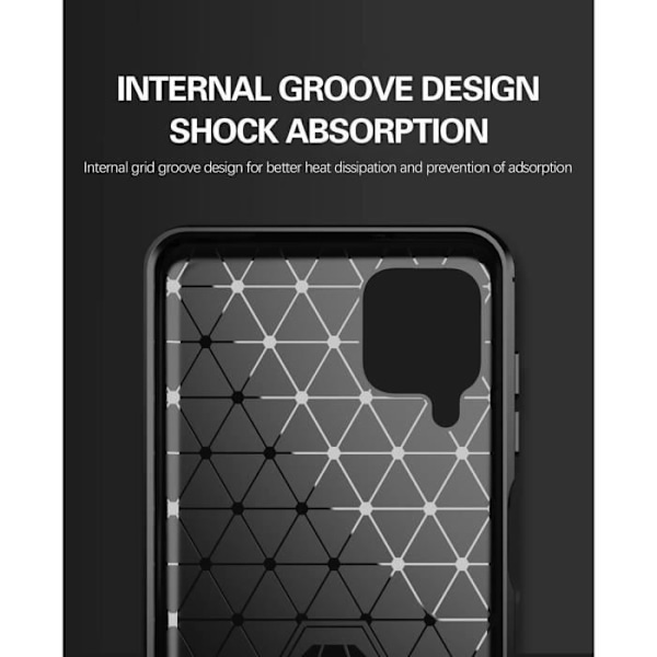 Fodral - CADORABO - Samsung Galaxy A12 / M12 - TPU silikon - Stötskydd - Attraktiv design Blå
