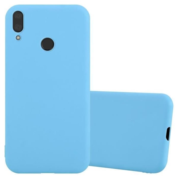 Coque - CADORABO - Huawei Y7 2019 / Y7 PRIME 2019 - Candy Blå - Stötskydd - Trendig Design Candy Blue