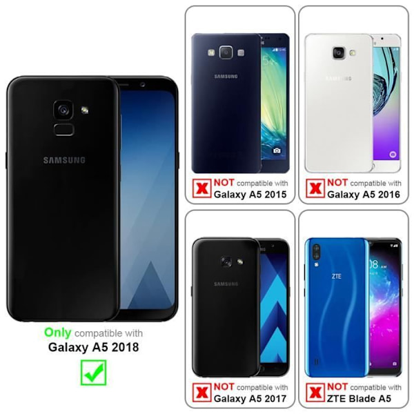 Coque - CADORABO - Samsung Galaxy A5 2018 - Candy Rouge - Stötthschutz - Tunn och Lätt Design Candy Red