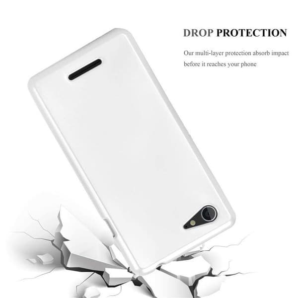 Skyddsfodral för Sony Xperia E3 Skyddsfodral i MATTE DESIGN METALLIC SILVER Grå