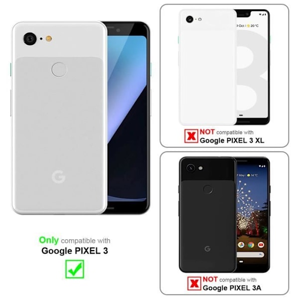 Coque - CADORABO - Google PIXEL 3 - Silikon TPU - Armégrön - Fodral med integrerad ficka VERT ARMÉE