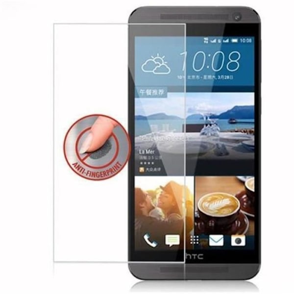 Cadorabo skärmskydd för HTC ONE E9 0,3 mm rundade hörn HÖG GENOMSYN härdat glas
