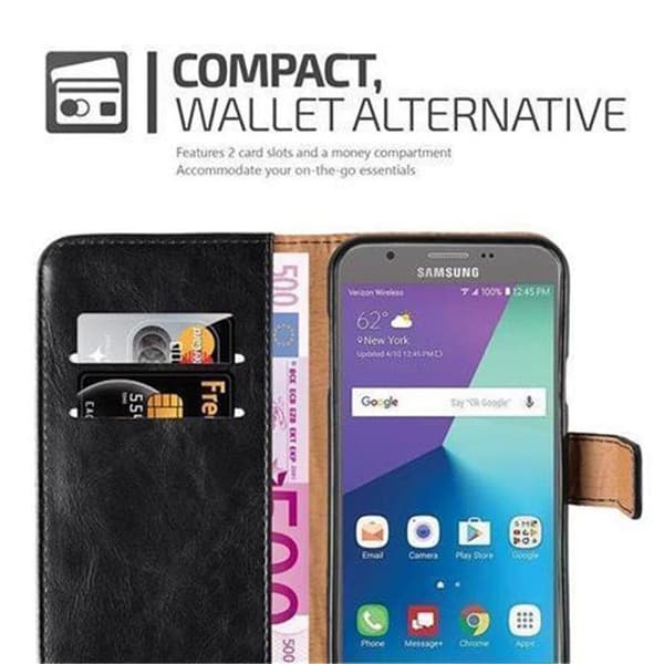 Skyddsfodral för Samsung Galaxy J7 2017 US-version i KOLSVART Svart
