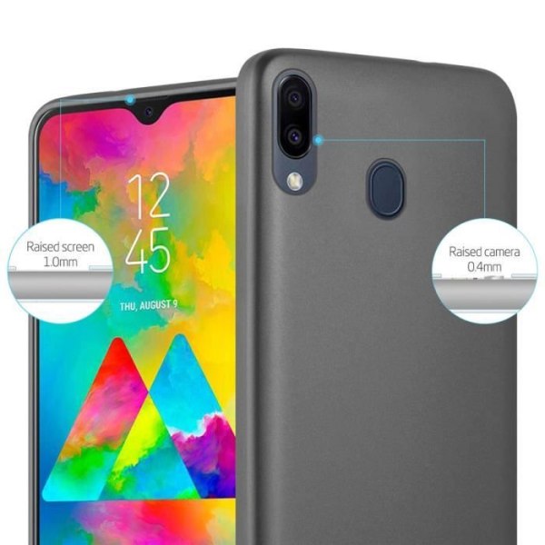 Fodral till Samsung Galaxy M20 Skal i METALLIC GREY Fodral Skydd Silikon TPU Fodral matt