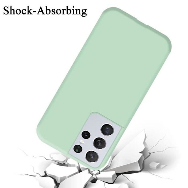 Coque - CADORABO - Samsung Galaxy S22 ULTRA - LIQUID LIGHT GREEN - Skyddssilikon TPU - Tunn och Lätt design VÄTSKA LJUSGRÖN