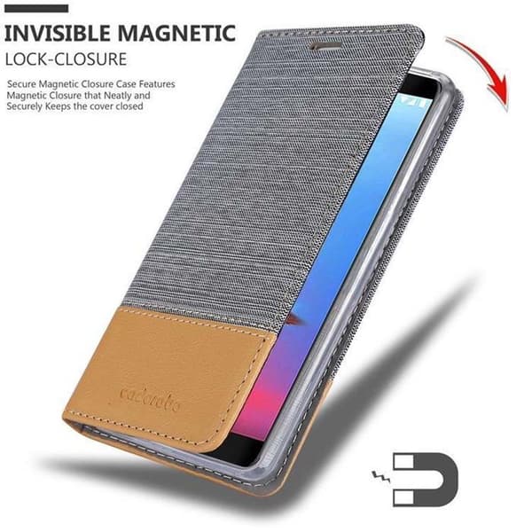 Skyddsfodral för ZTE Blade V9 i LJUST GRÅ BRUN Stötskyddande Etui Grå