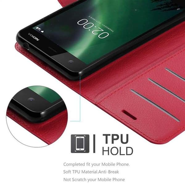 Fodral för Nokia 2.1 i KIRSCHRÖD Röd