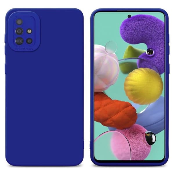Skyddsfodral för Samsung Galaxy A51 4G / M40s i FLUID BLÅ Stötsäker Blå