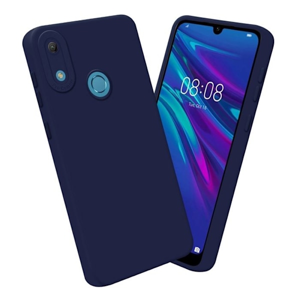 Coque för Huawei Y6 2019 i MÖRKBLEU FLUID Skyddsskal Etui Case Cover i flexibelt TPU-silikon Blå
